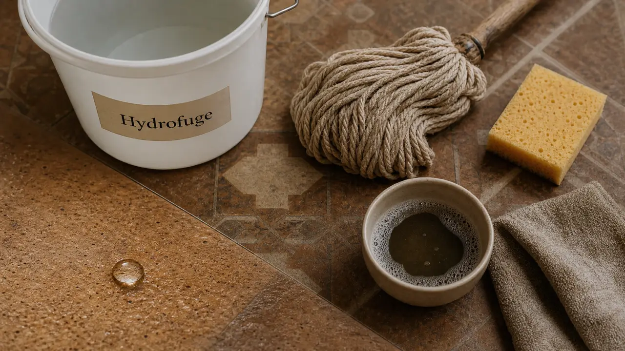 Entretien des carreaux de ciment : nettoyage sans acide, protection hydrofuge