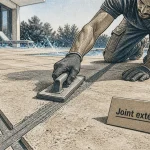 joint de carrelage exterieur rempli : terrasse en dalles, joint 5 mm minimum