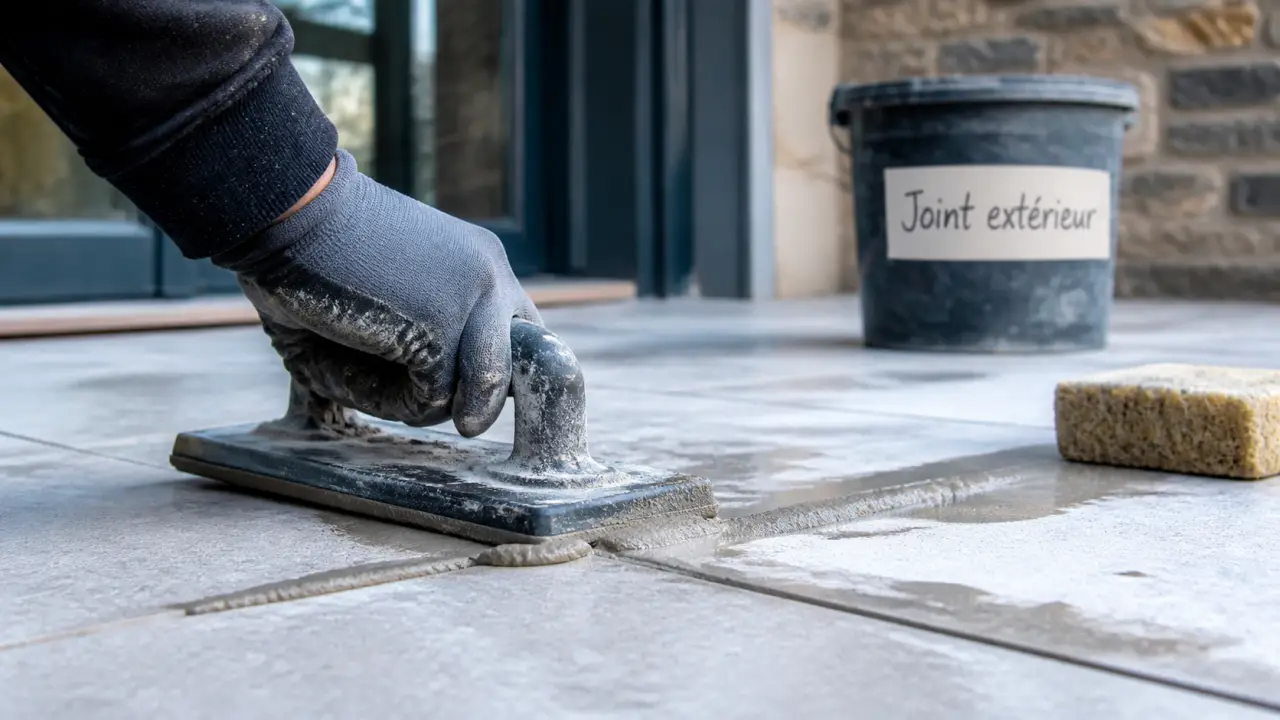 Joint terrasse exterieur 4 mm minimum, remplissage entre carreaux