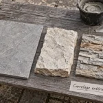 Carrelage exterieur mural : grès cérame effet pierre, pierre naturelle et parement