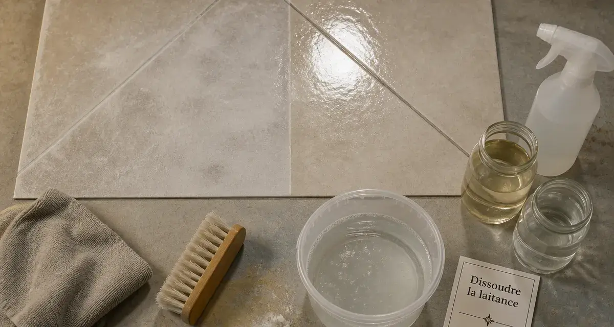 Nettoyant laitance carrelage : dissoudre la laitance pour carrelage