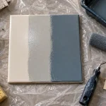 Peinture carrelage avis : carrelage peint près des joints, rendu avant/après