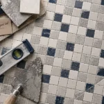 Carrelage mosaique sol anti-glisse douche à l’italienne, joints nets