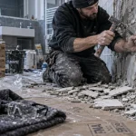 Comment enlever le carrelage mural : retrait par carreleur sans abîmer le support